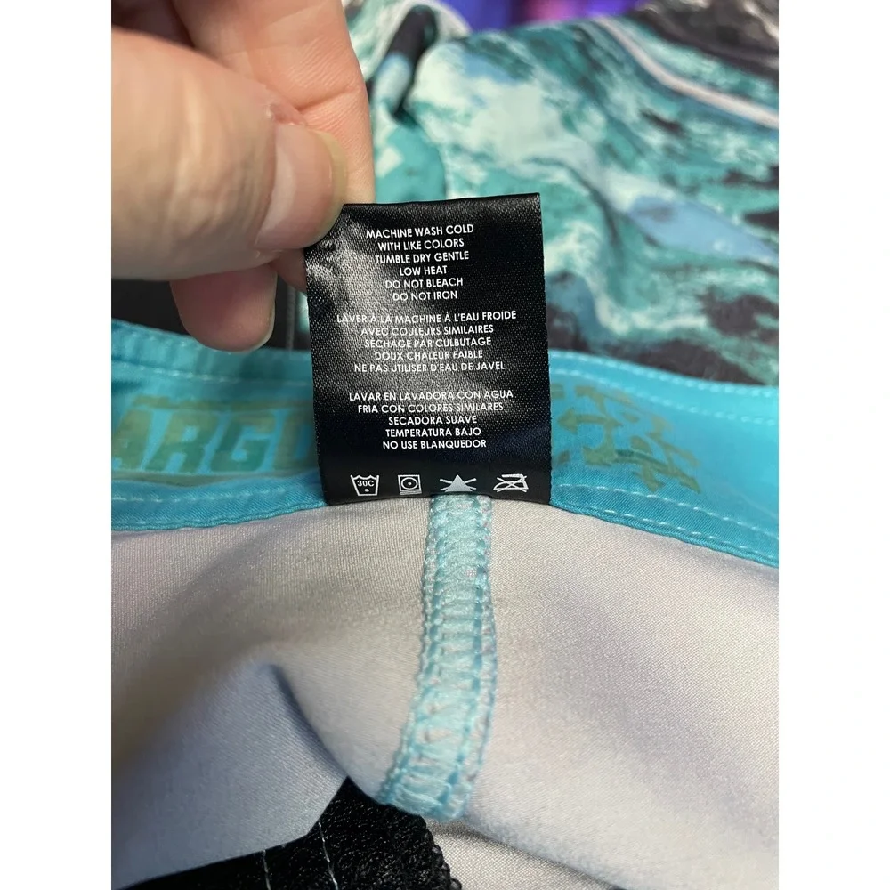 Pelagic Mens Argonaut Reefer Boardshorts Blue Grey Camo Striped Performance‎ 30